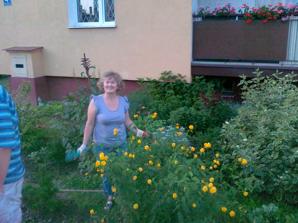 Ewa Gąsior i ogród